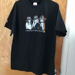 Rare Destiny’s Child 2005 Fulfilled Tour T-shirt,  size XL. Loving It McDonald’s